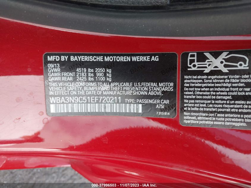 2014 BMW 428I XDRIVE - WBA3N9C51EF720211