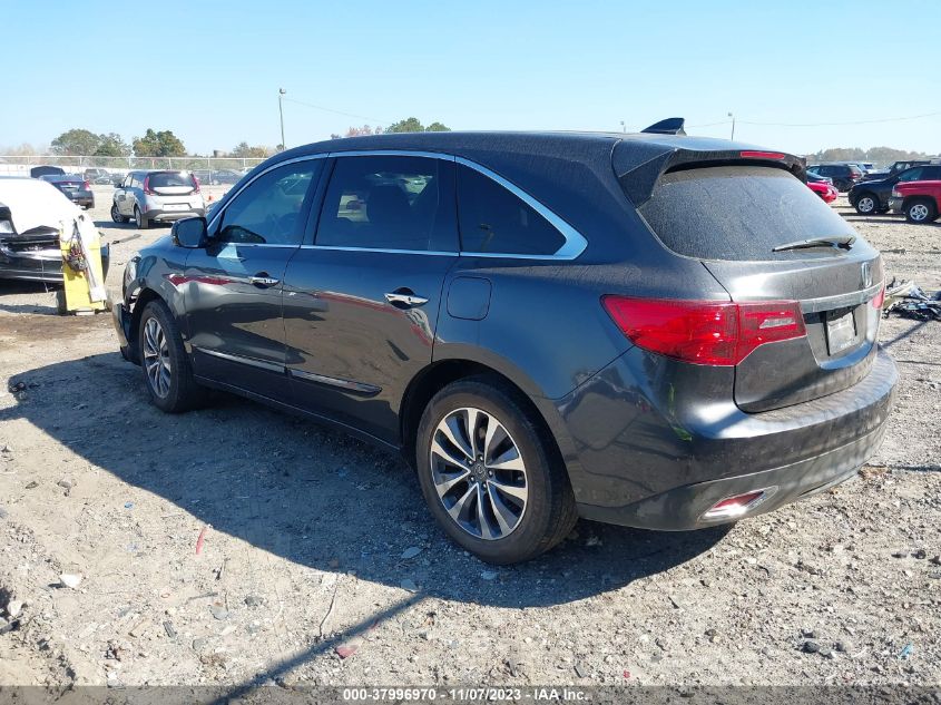 2014 ACURA MDX TECHNOLOGY - 5FRYD3H4XEB020666