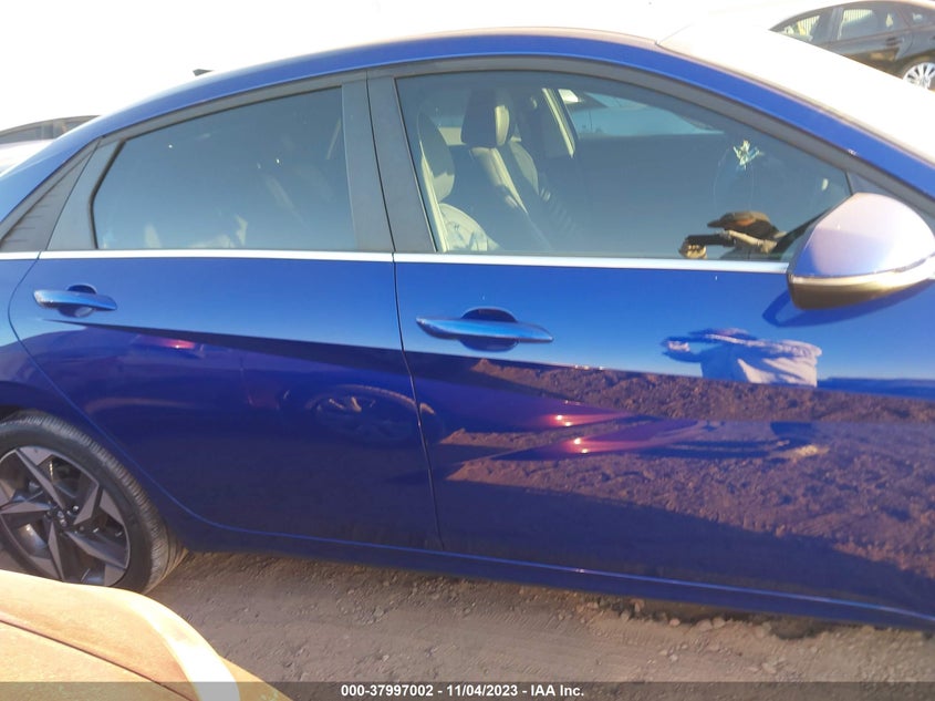 VIN 5NPLP4AG8NH067595 2022 HYUNDAI ELANTRA LIMITED
