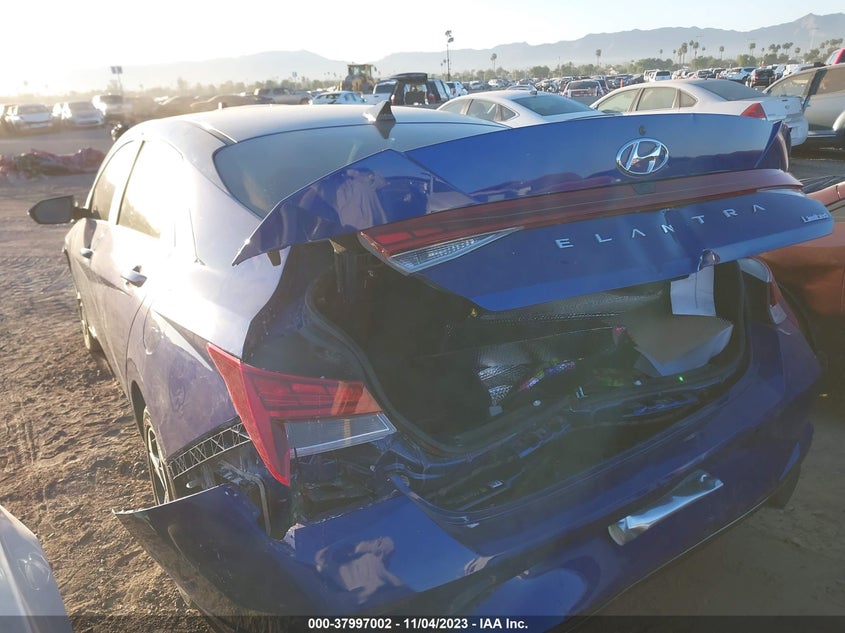 VIN 5NPLP4AG8NH067595 2022 HYUNDAI ELANTRA LIMITED