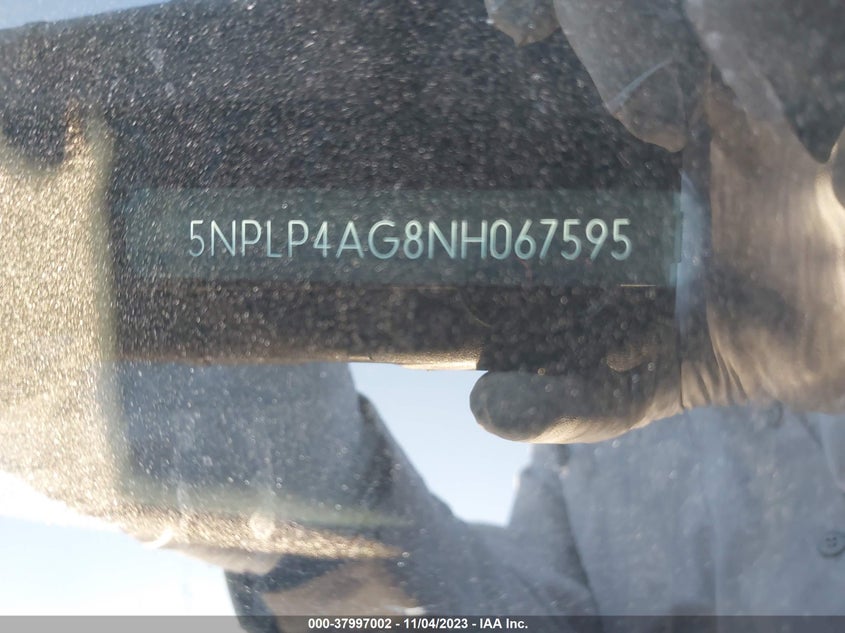 VIN 5NPLP4AG8NH067595 2022 HYUNDAI ELANTRA LIMITED