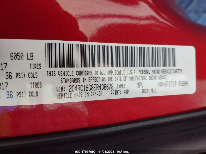 2014 CHRYSLER TOWN & COUNTRY TOURING - 2C4RC1BG8ER438678