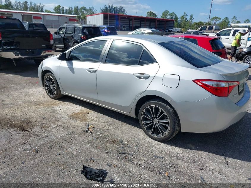 2015 TOYOTA COROLLA S PLUS - 2T1BURHEXFC281370