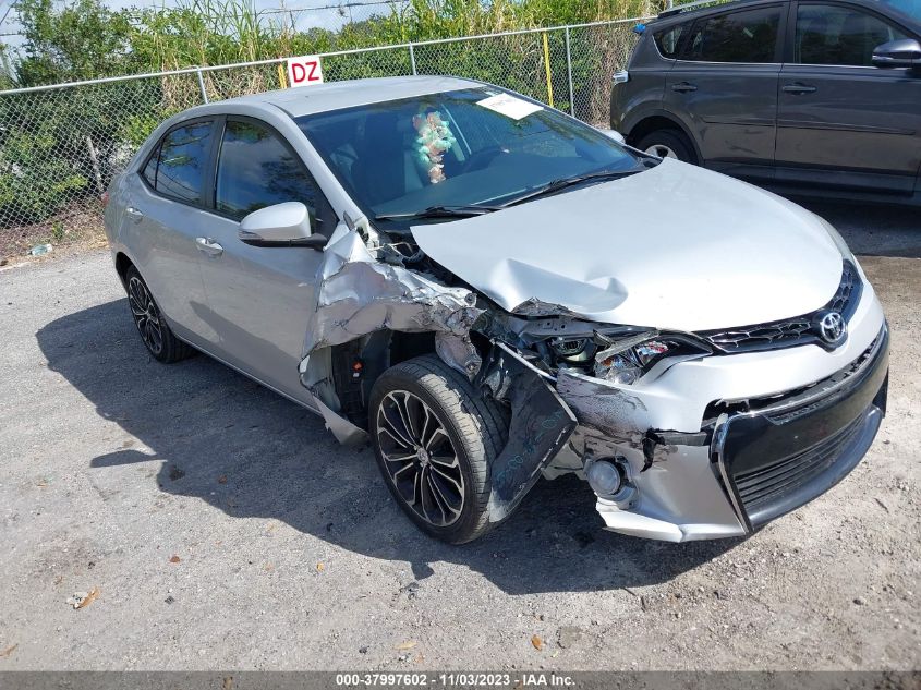 2015 TOYOTA COROLLA S PLUS - 2T1BURHEXFC281370