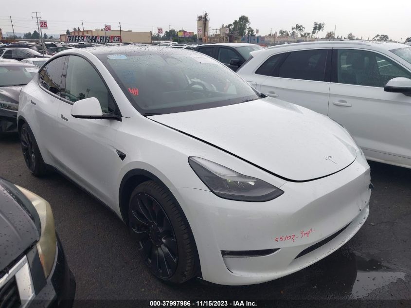 7SAYGDEF2NF494957 TESLA MODEL Y PERFORMANCE DUAL MOTOR 2022