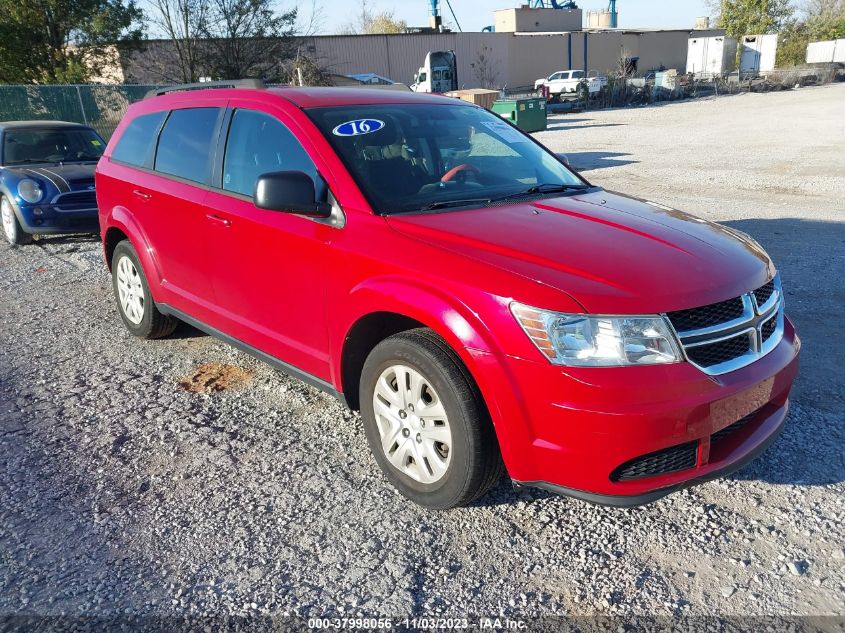 2016 DODGE JOURNEY SE - 3C4PDCABXGT222983