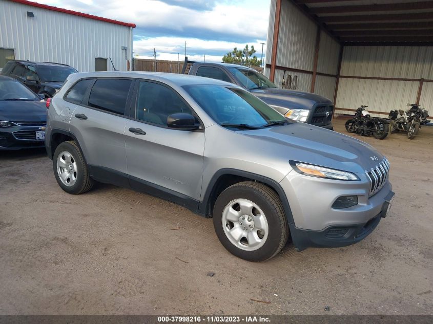 2016 JEEP CHEROKEE SPORT - 1C4PJMAB4GW313899