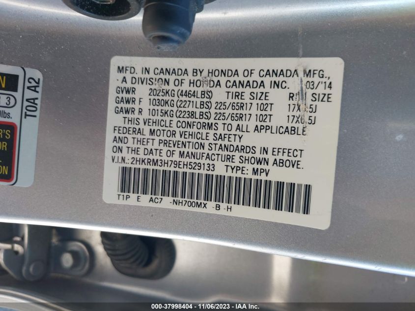 2014 HONDA CR-V EX-L - 2HKRM3H79EH529133
