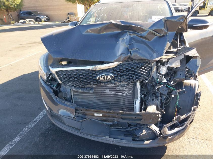 2018 KIA SORENTO LX V6 - 5XYPGDA59JG373691