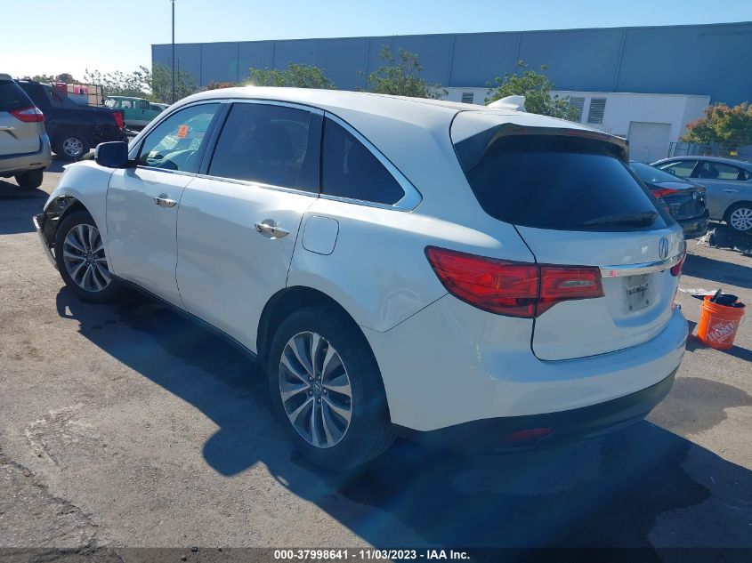 2015 ACURA MDX TECHNOLOGY PACKAGE - 5FRYD3H40FB005689
