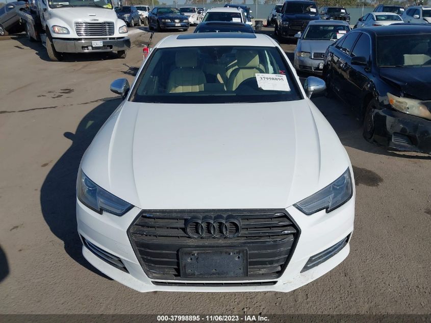 2017 AUDI A4 2.0T PREMIUM - WAUGNAF47HN023254