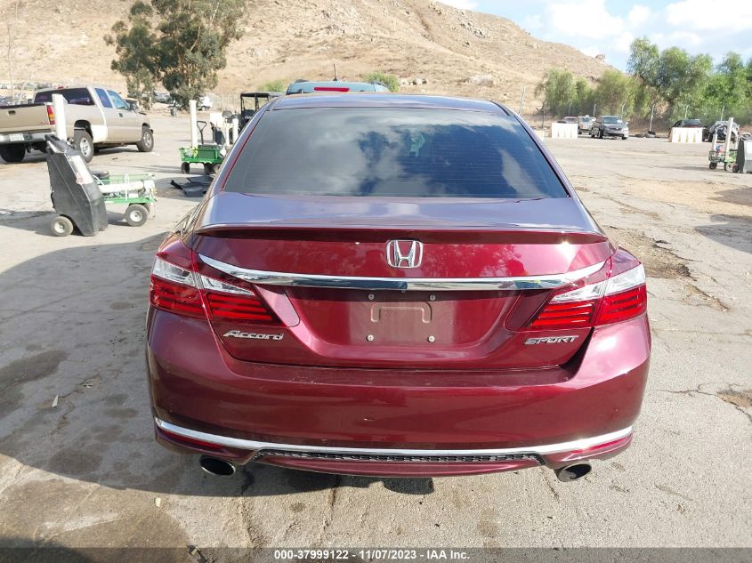 2017 HONDA ACCORD SEDAN SPORT - 1HGCR2F52HA308280
