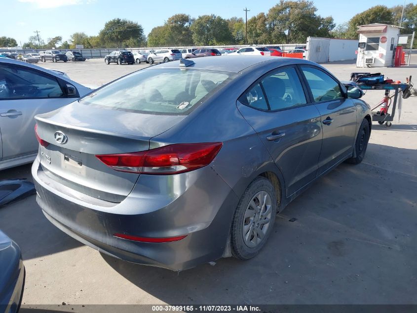2017 HYUNDAI ELANTRA SE - KMHD74LF8HU397087