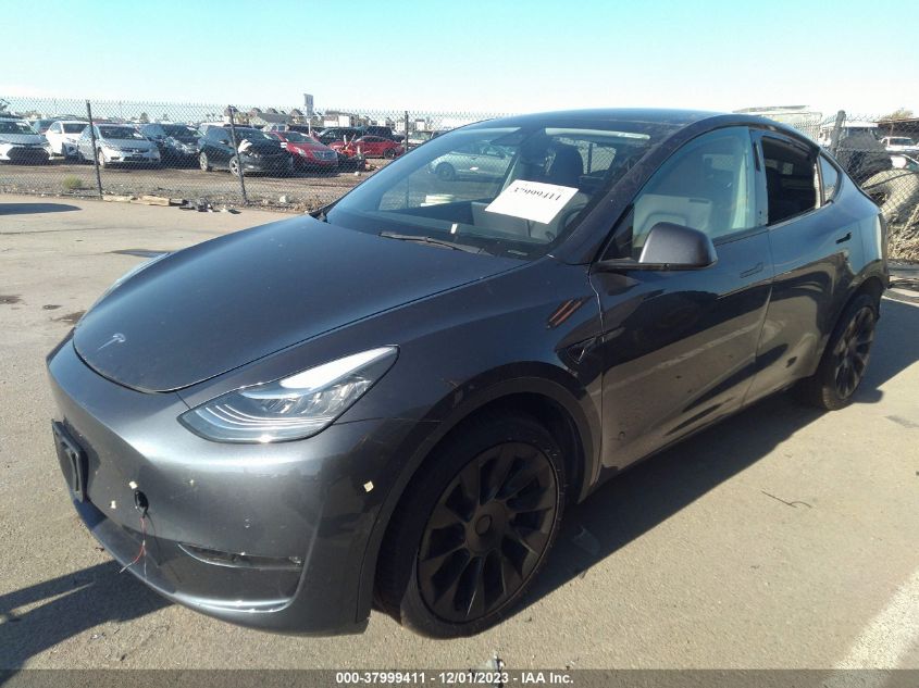 2021 TESLA MODEL Y LONG RANGE DUAL MOTOR - 5YJYGDEE0MF214407