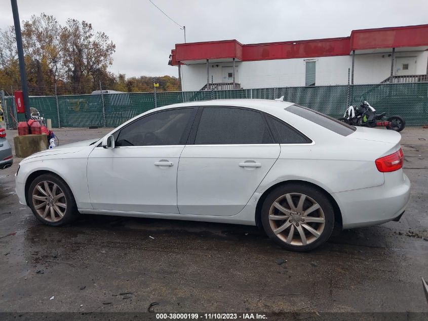 2013 AUDI A4 2.0T PREMIUM - WAUFFAFL0DA164880