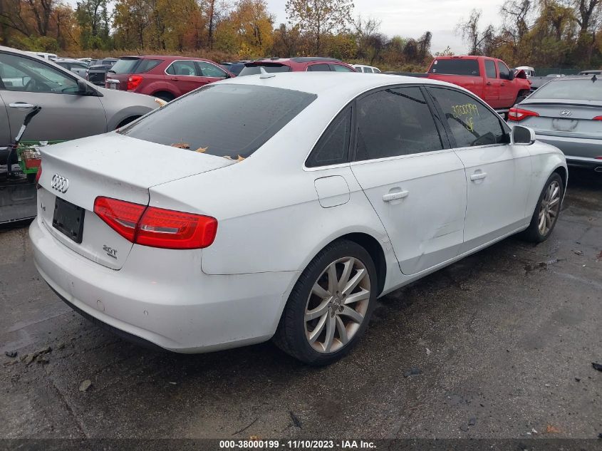 2013 AUDI A4 2.0T PREMIUM - WAUFFAFL0DA164880