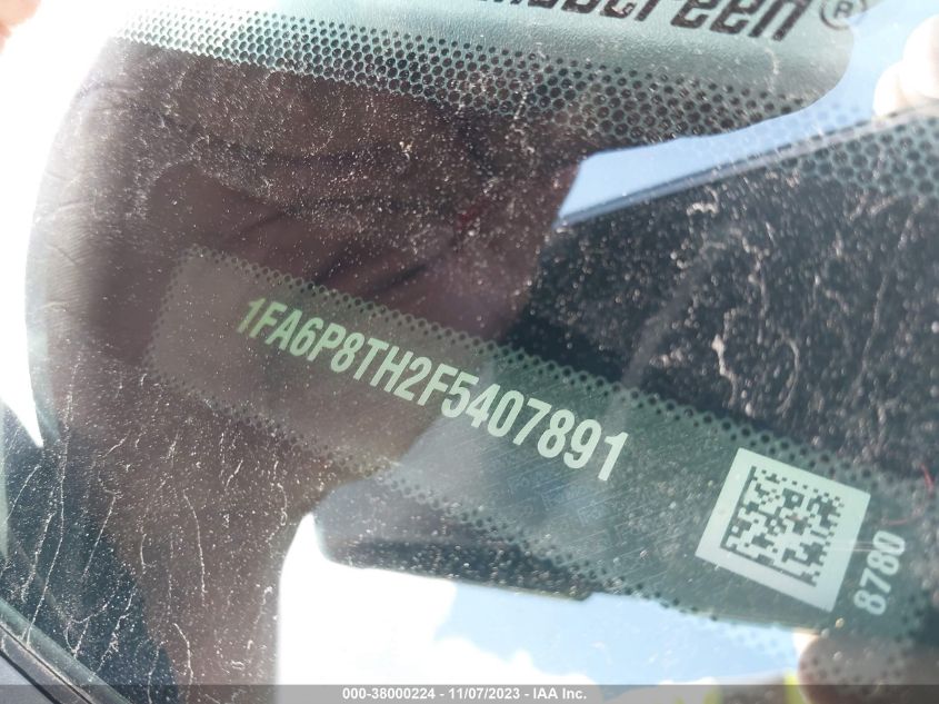 2015 FORD MUSTANG ECOBOOST 1FA6P8TH2F5407891