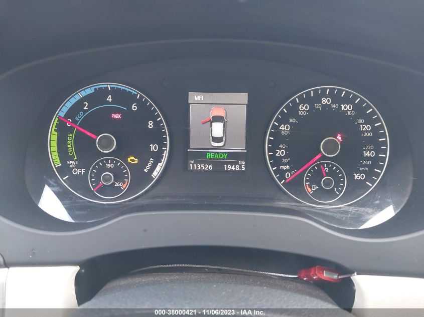 2014 VOLKSWAGEN JETTA HYBRID SE 3VW637AJ8EM233711