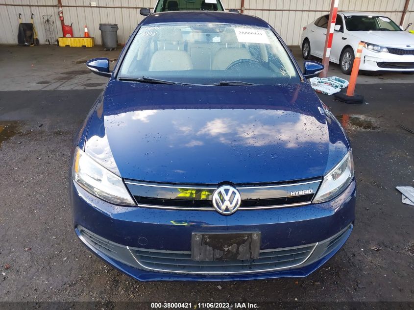2014 VOLKSWAGEN JETTA HYBRID SE 3VW637AJ8EM233711