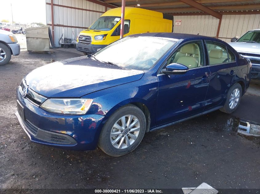 2014 VOLKSWAGEN JETTA HYBRID SE 3VW637AJ8EM233711