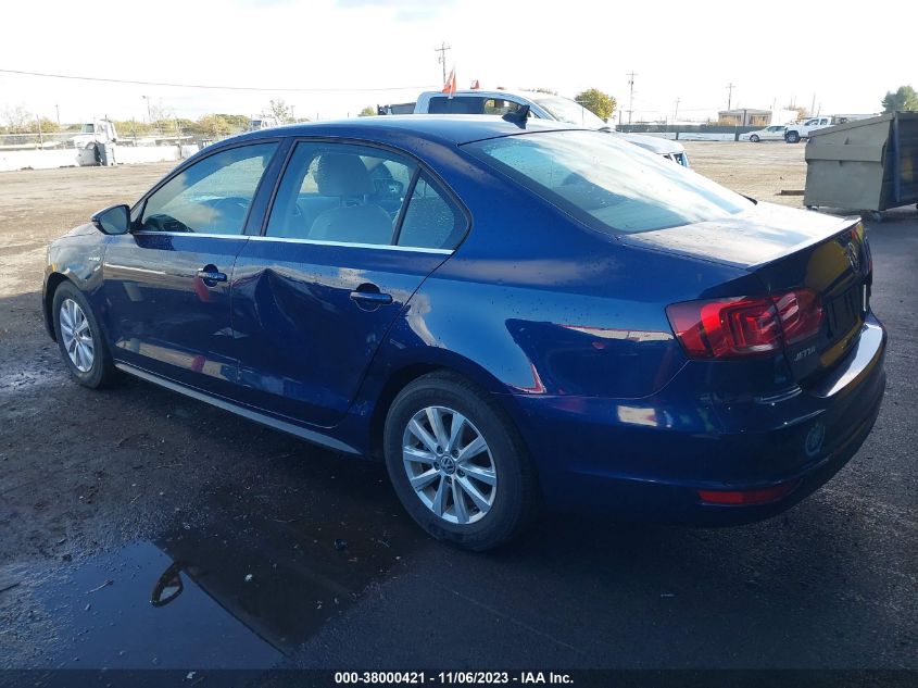 2014 VOLKSWAGEN JETTA HYBRID SE 3VW637AJ8EM233711