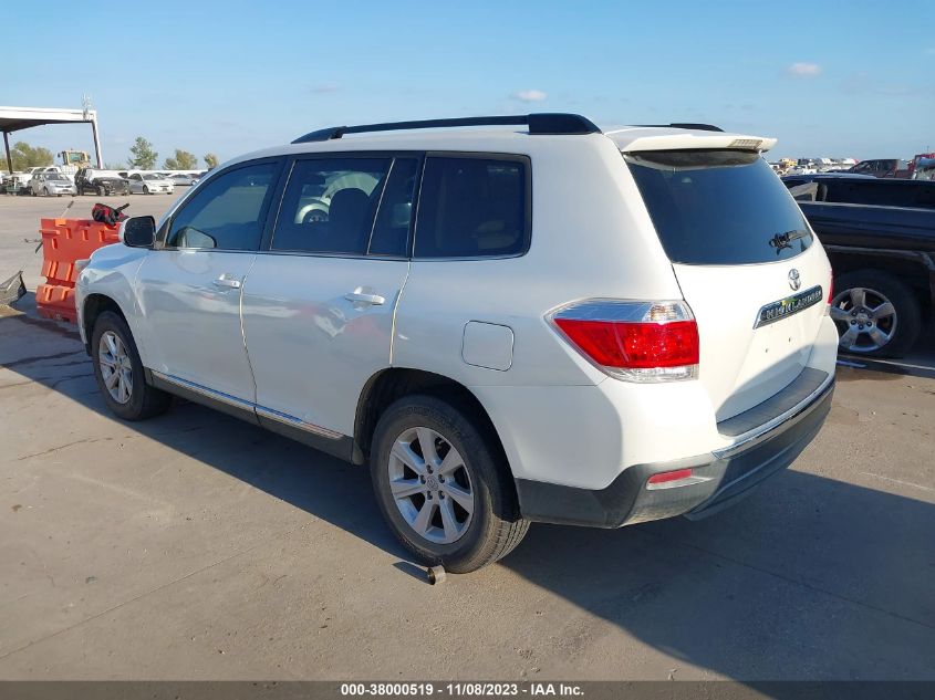 2013 TOYOTA HIGHLANDER BASE PLUS - 5TDZA3EH6DS031650