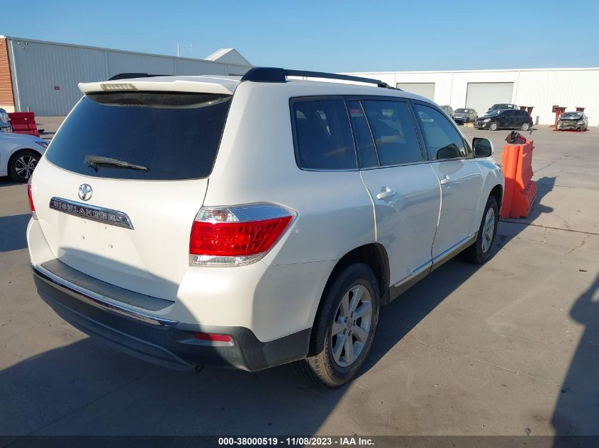 2013 TOYOTA HIGHLANDER BASE PLUS - 5TDZA3EH6DS031650