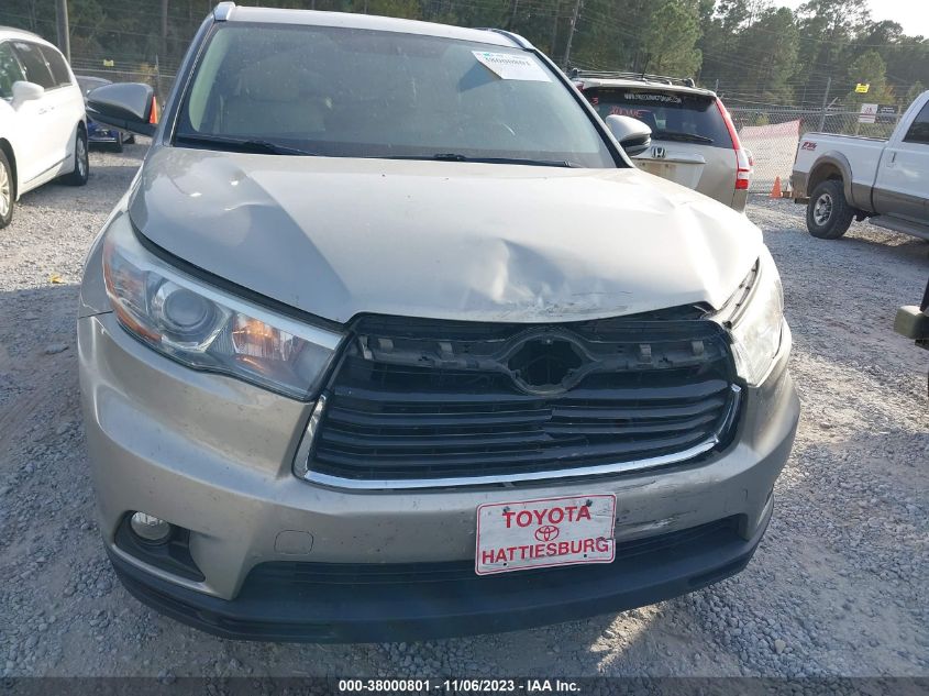 2015 TOYOTA HIGHLANDER XLE V6 - 5TDKKRFH5FS048300