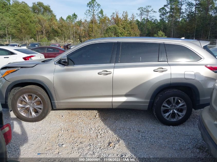 2015 TOYOTA HIGHLANDER XLE V6 - 5TDKKRFH5FS048300