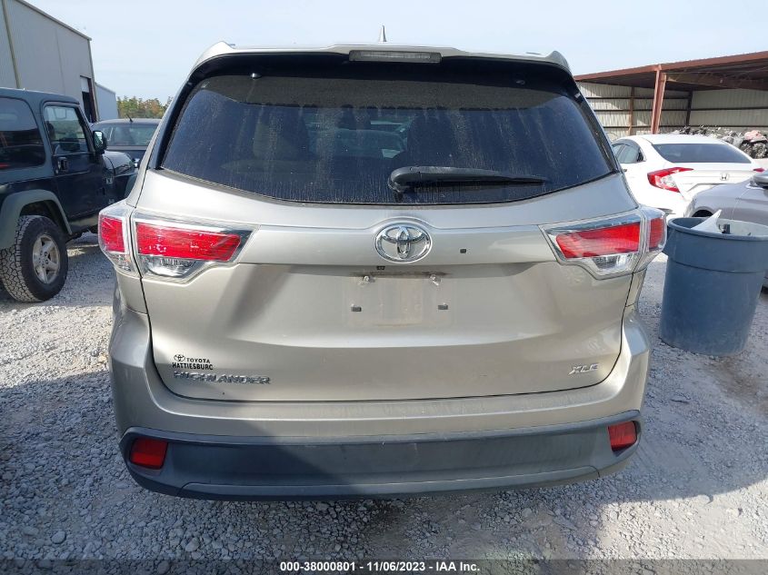 2015 TOYOTA HIGHLANDER XLE V6 - 5TDKKRFH5FS048300
