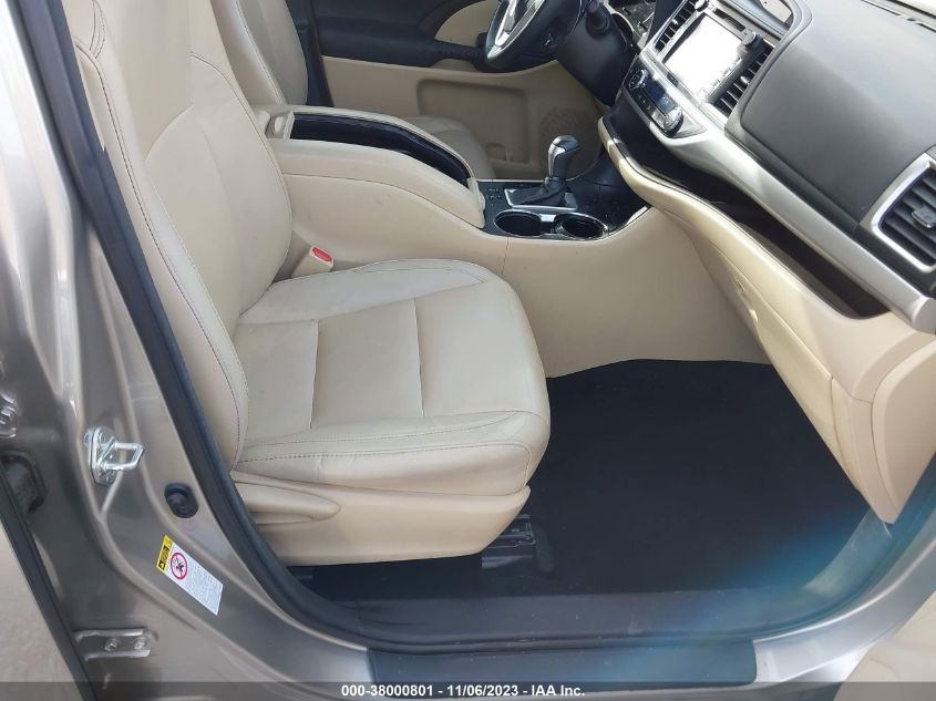 2015 TOYOTA HIGHLANDER XLE V6 - 5TDKKRFH5FS048300