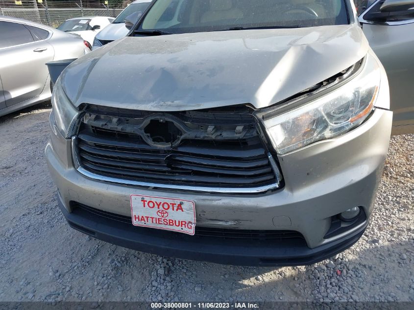 2015 TOYOTA HIGHLANDER XLE V6 - 5TDKKRFH5FS048300