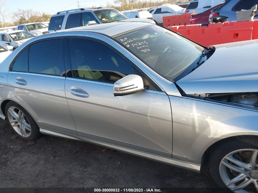2013 MERCEDES-BENZ C 250 SPORT/LUXURY WDDGF4HB2DR295104