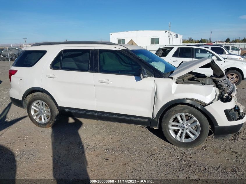 2017 FORD EXPLORER XLT - 1FM5K7D82HGA88329