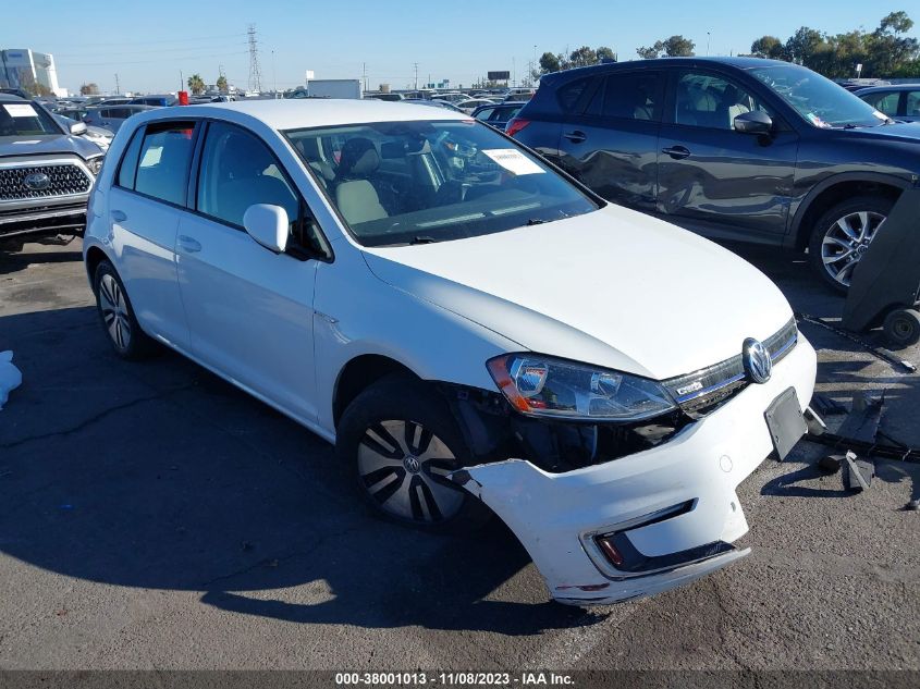 2016 VOLKSWAGEN E-GOLF SE - WVWKP7AU9GW914706