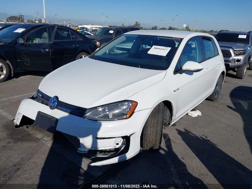 2016 VOLKSWAGEN E-GOLF SE - WVWKP7AU9GW914706