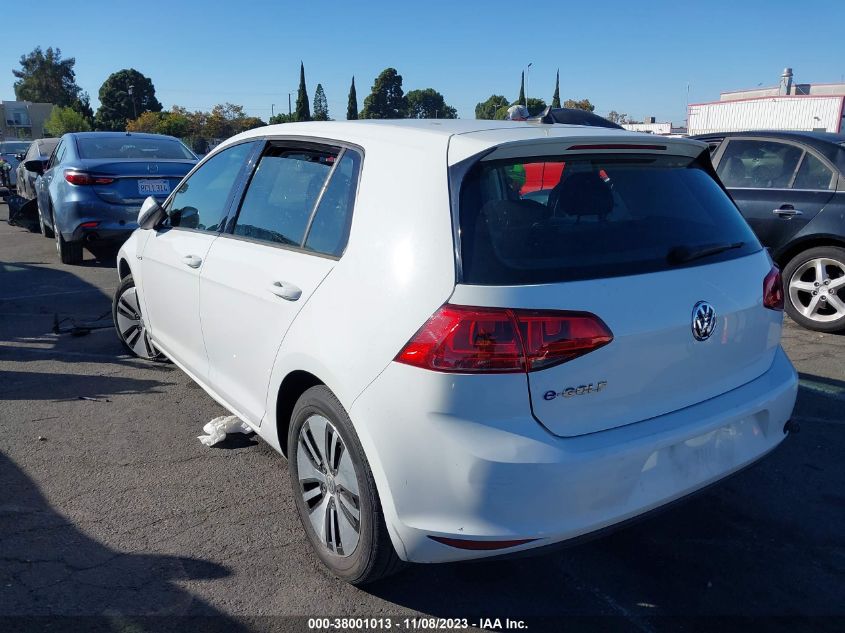 2016 VOLKSWAGEN E-GOLF SE - WVWKP7AU9GW914706