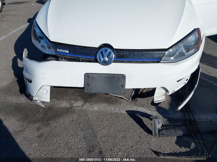 2016 VOLKSWAGEN E-GOLF SE - WVWKP7AU9GW914706