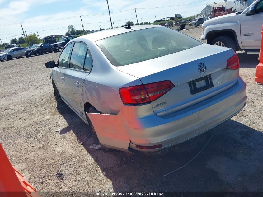 2015 VOLKSWAGEN JETTA SEDAN 2.0L S W/TECHNOLOGY 3VW2K7AJ7FM413300