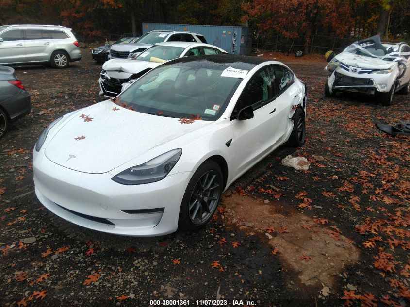 VIN 5YJ3E1EB2MF050386 2021 TESLA MODEL 3 LONG RANGE