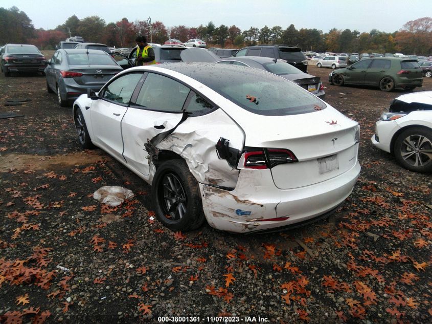 VIN 5YJ3E1EB2MF050386 2021 TESLA MODEL 3 LONG RANGE