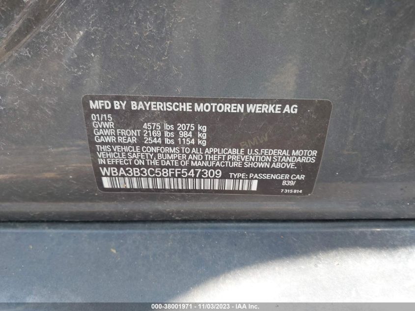 2015 BMW 328 XI - WBA3B3C58FF547309