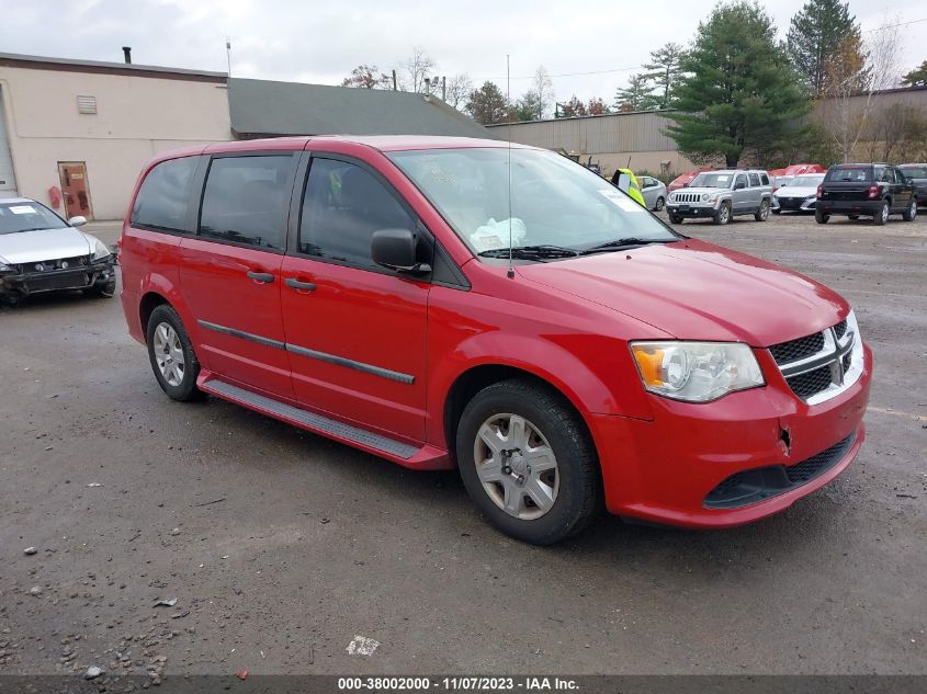 2013 DODGE GRAND CARAVAN SE - 2C4RDGBG9DR607668