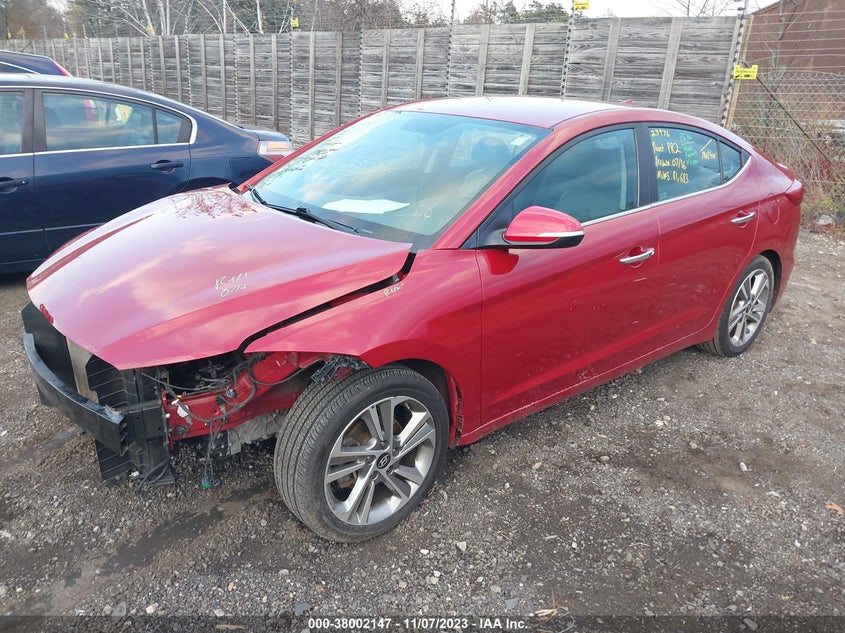 VIN KMHD84LF4HU283133 2017 HYUNDAI ELANTRA LIMITED