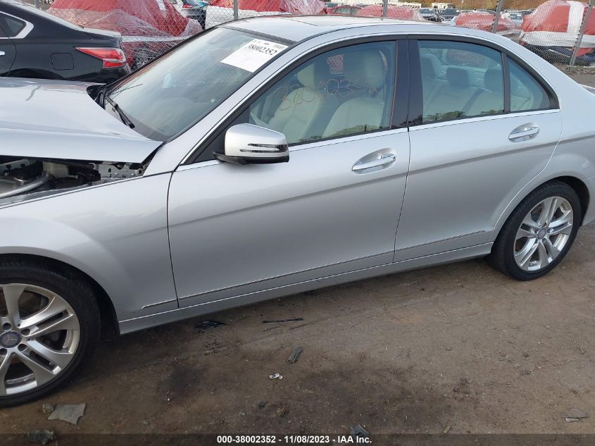 2013 MERCEDES-BENZ C 300 LUXURY 4MATIC - WDDGF8AB7DAH30654
