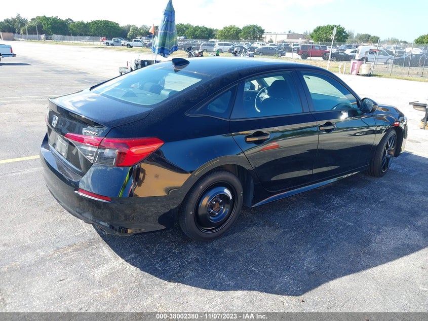 VIN 2HGFE2F56NH565206 2022 HONDA CIVIC SEDAN SPORT