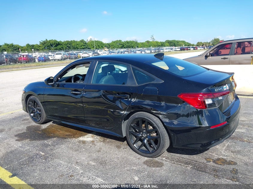 VIN 2HGFE2F56NH565206 2022 HONDA CIVIC SEDAN SPORT