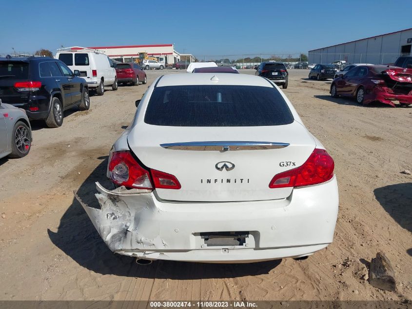 2013 INFINITI G37X - JN1CV6AR2DM765274