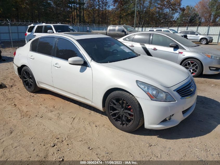 2013 INFINITI G37X - JN1CV6AR2DM765274