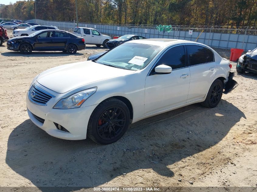 2013 INFINITI G37X - JN1CV6AR2DM765274